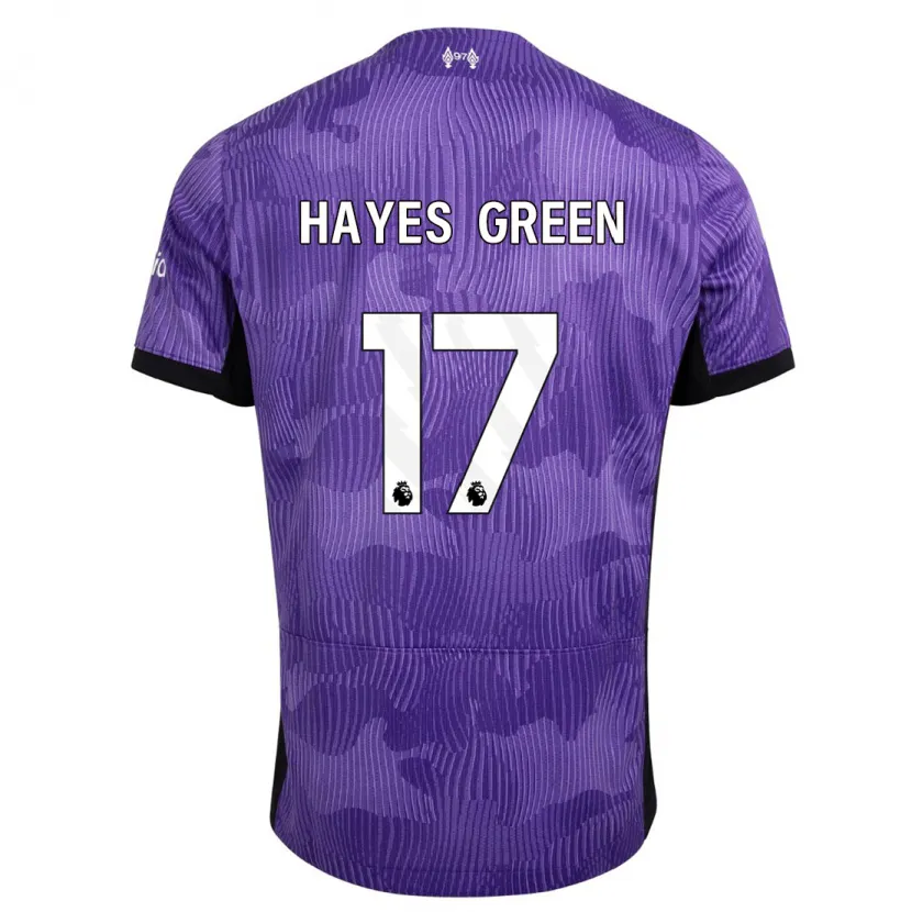 Danxen Hombre Camiseta Charlie Hayes-Green #17 Púrpura Equipación Tercera 2023/24 La Camisa