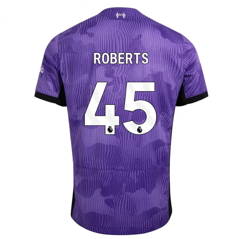 Danxen Hombre Camiseta Iwan Roberts #45 Púrpura Equipación Tercera 2023/24 La Camisa