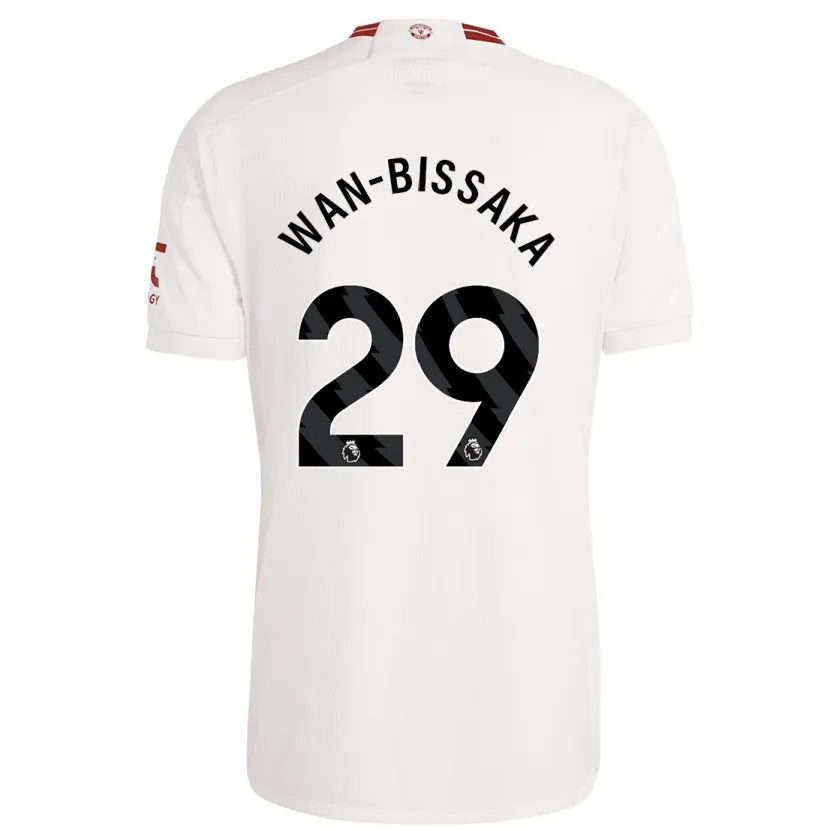 Danxen Hombre Camiseta Aaron Wan-Bissaka #29 Blanco Equipación Tercera 2023/24 La Camisa