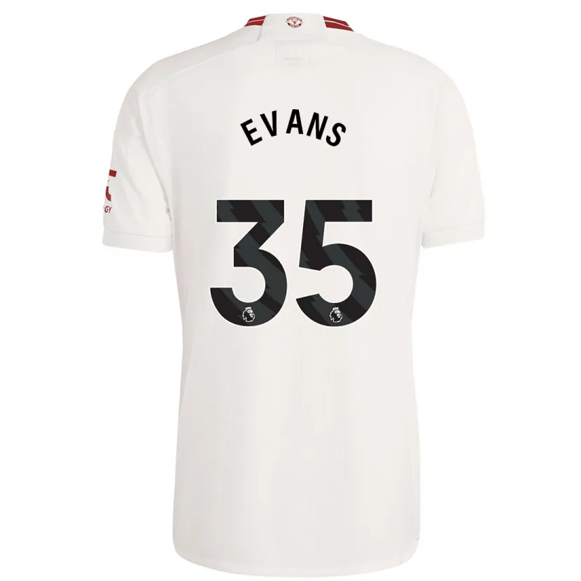 Danxen Hombre Camiseta Jonny Evans #35 Blanco Equipación Tercera 2023/24 La Camisa