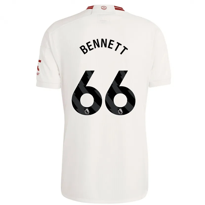 Danxen Hombre Camiseta Rhys Bennett #66 Blanco Equipación Tercera 2023/24 La Camisa