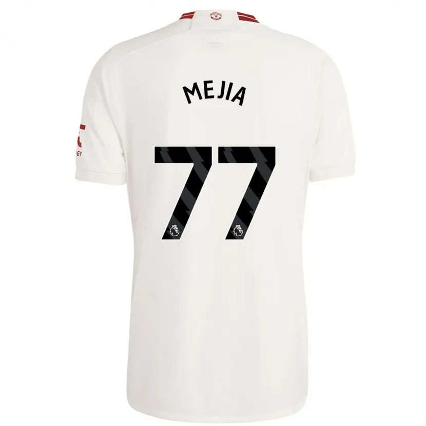 Danxen Hombre Camiseta Mateo Mejia #77 Blanco Equipación Tercera 2023/24 La Camisa