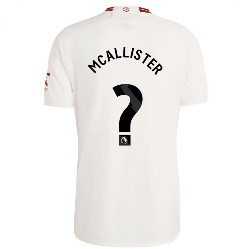 Danxen Hombre Camiseta Finley Mcallister #0 Blanco Equipación Tercera 2023/24 La Camisa