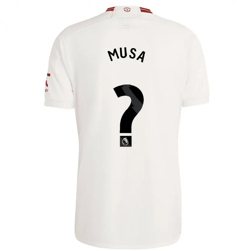 Danxen Hombre Camiseta Victor Musa #0 Blanco Equipación Tercera 2023/24 La Camisa