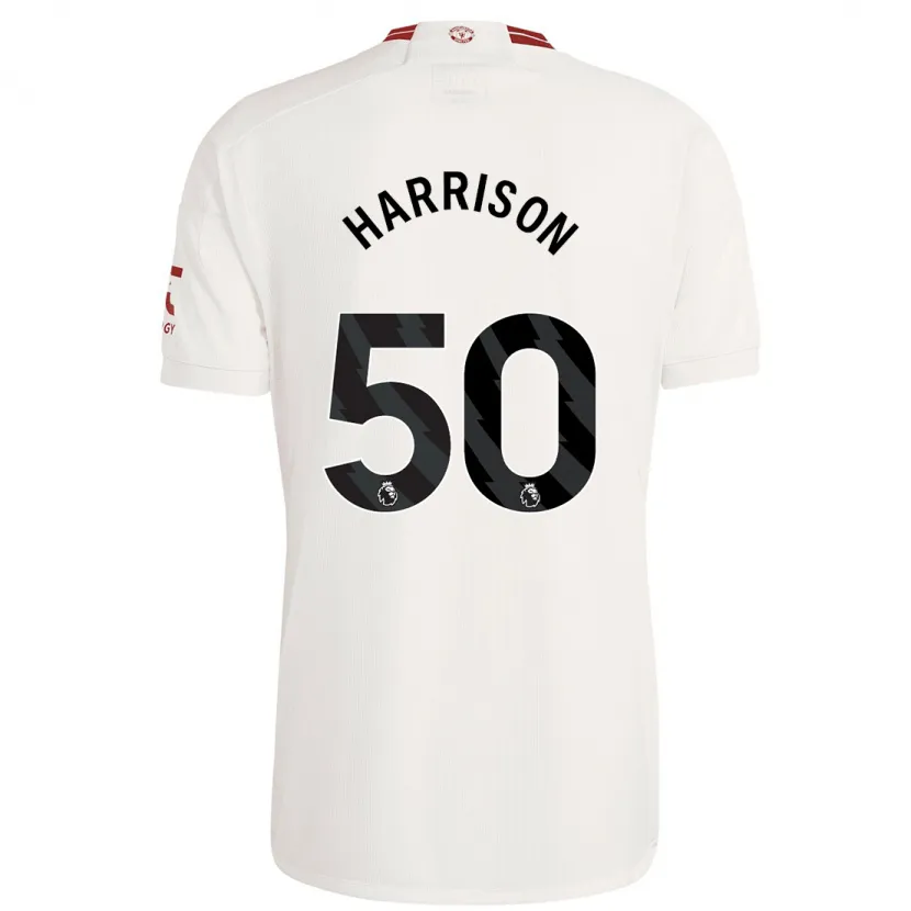 Danxen Hombre Camiseta Elyh Harrison #50 Blanco Equipación Tercera 2023/24 La Camisa