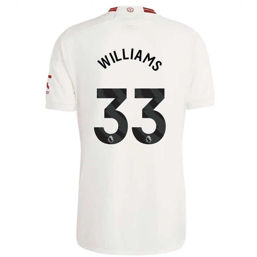 Danxen Hombre Camiseta Brandon Williams #33 Blanco Equipación Tercera 2023/24 La Camisa