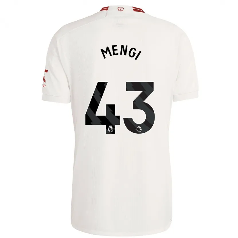 Danxen Hombre Camiseta Teden Mengi #43 Blanco Equipación Tercera 2023/24 La Camisa