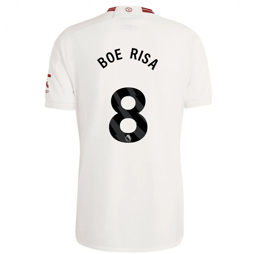 Danxen Hombre Camiseta Vilde Boe Risa #8 Blanco Equipación Tercera 2023/24 La Camisa