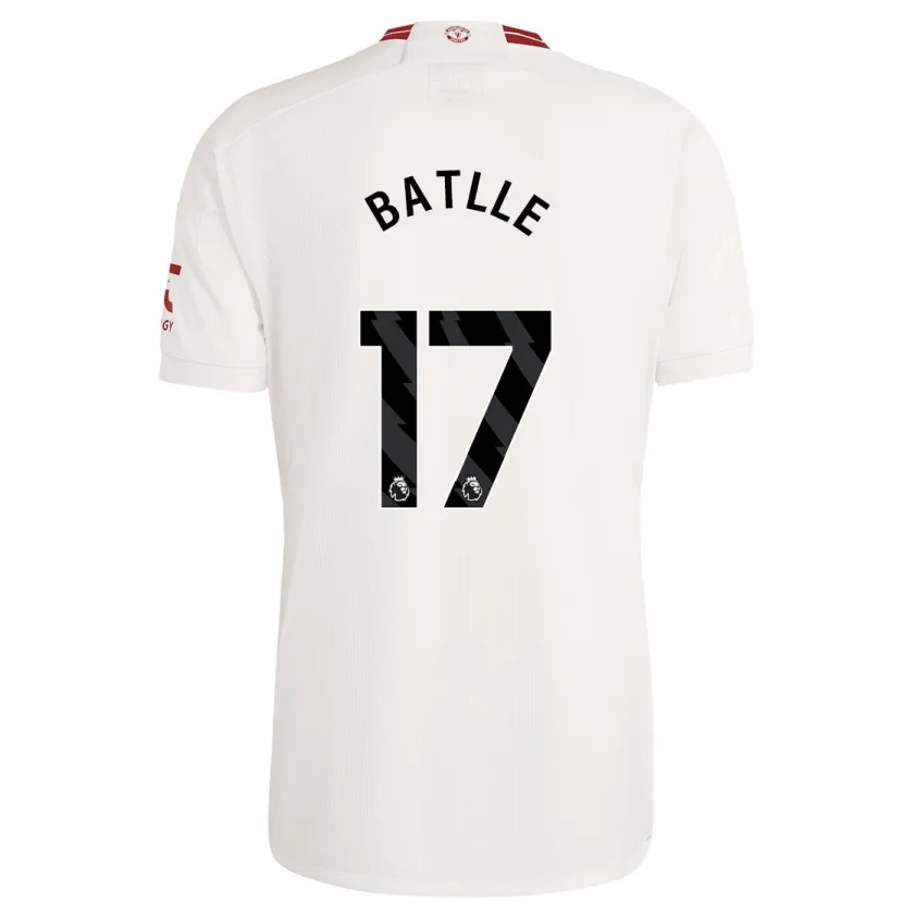 Danxen Hombre Camiseta Ona Batlle #17 Blanco Equipación Tercera 2023/24 La Camisa