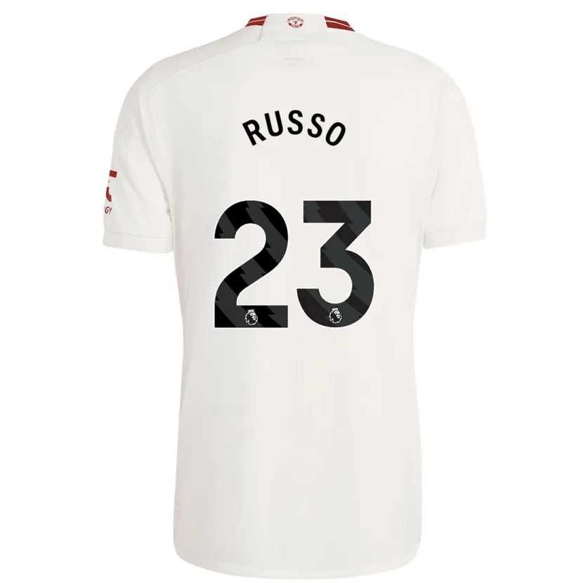 Danxen Hombre Camiseta Alessia Russo #23 Blanco Equipación Tercera 2023/24 La Camisa