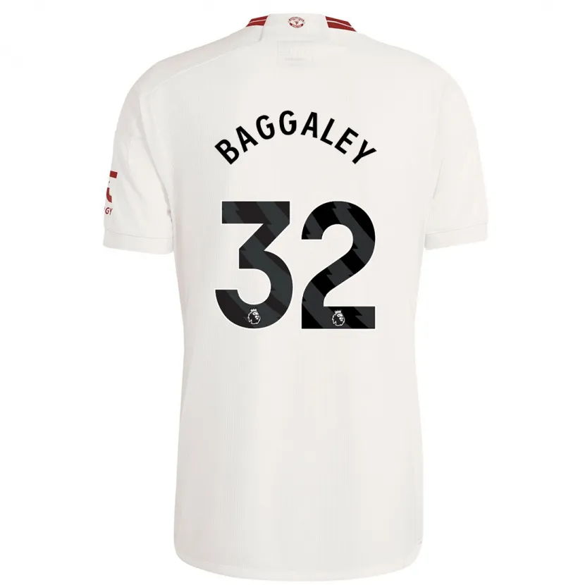 Danxen Hombre Camiseta Sophie Baggaley #32 Blanco Equipación Tercera 2023/24 La Camisa