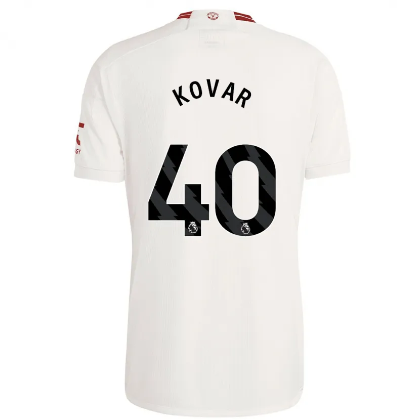 Danxen Hombre Camiseta Matej Kovar #40 Blanco Equipación Tercera 2023/24 La Camisa