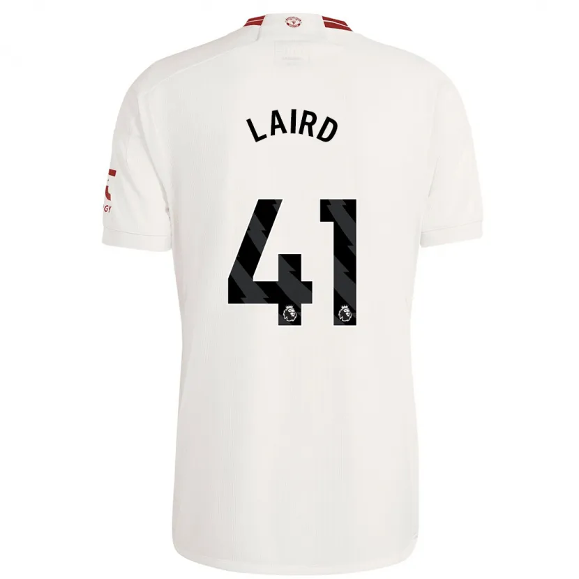 Danxen Hombre Camiseta Ethan Laird #41 Blanco Equipación Tercera 2023/24 La Camisa