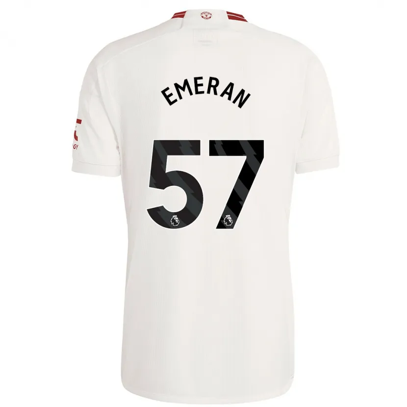 Danxen Hombre Camiseta Noam Emeran #57 Blanco Equipación Tercera 2023/24 La Camisa