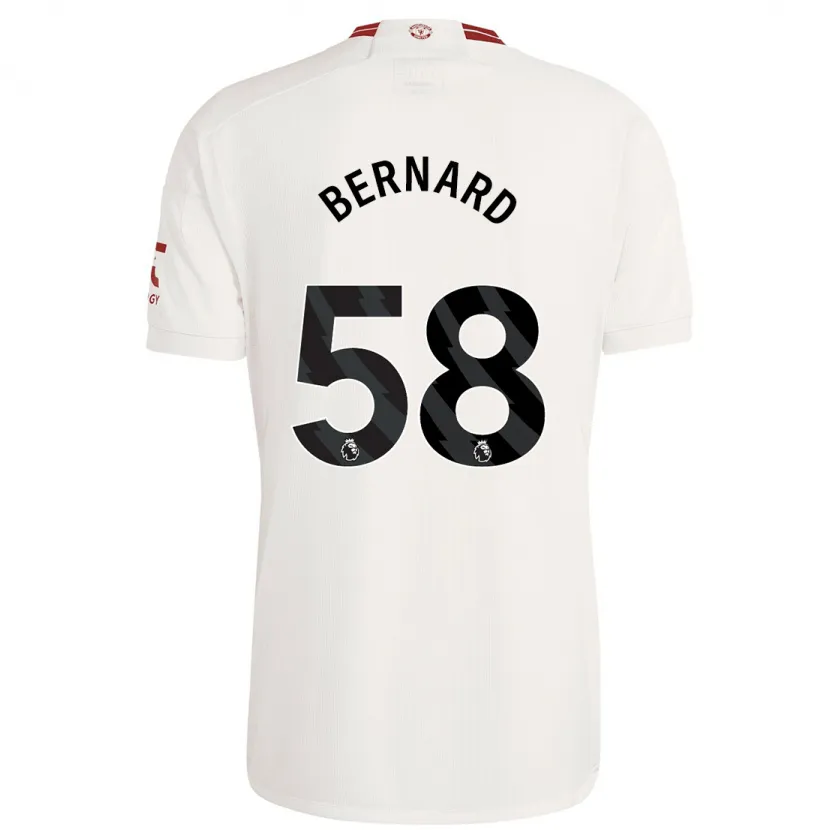 Danxen Hombre Camiseta Bernard #58 Blanco Equipación Tercera 2023/24 La Camisa