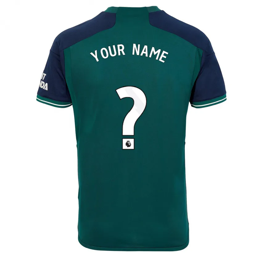 Danxen Hombre Camiseta Su Nombre #0 Verde Equipación Tercera 2023/24 La Camisa