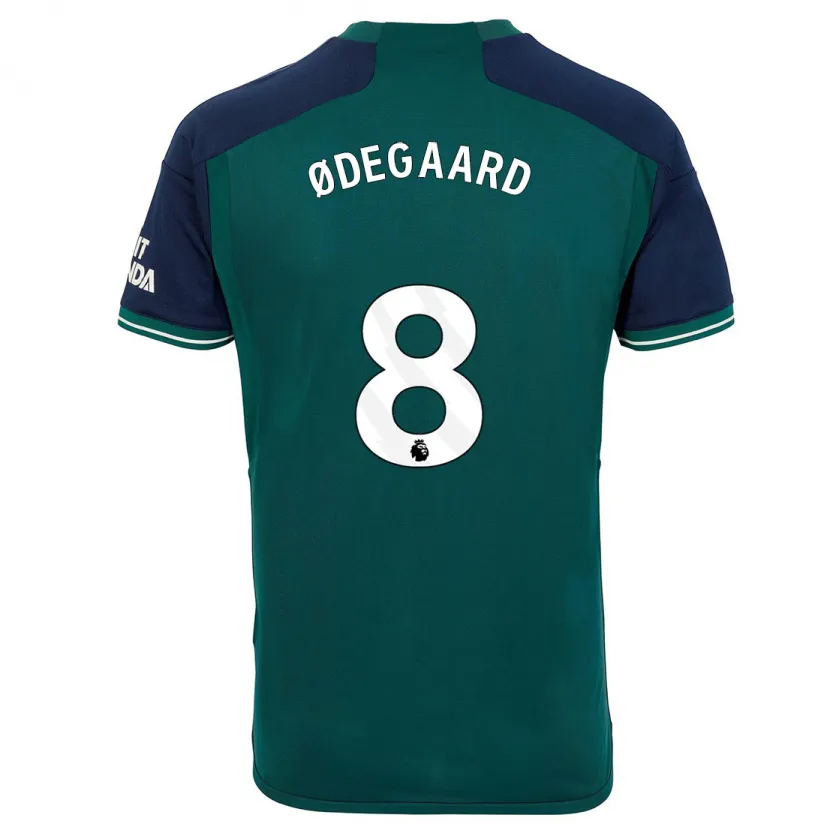 Danxen Hombre Camiseta Martin Ødegaard #8 Verde Equipación Tercera 2023/24 La Camisa