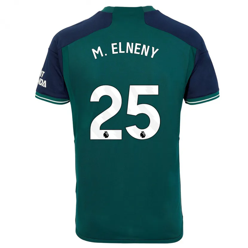 Danxen Hombre Camiseta Mohamed Elneny #25 Verde Equipación Tercera 2023/24 La Camisa