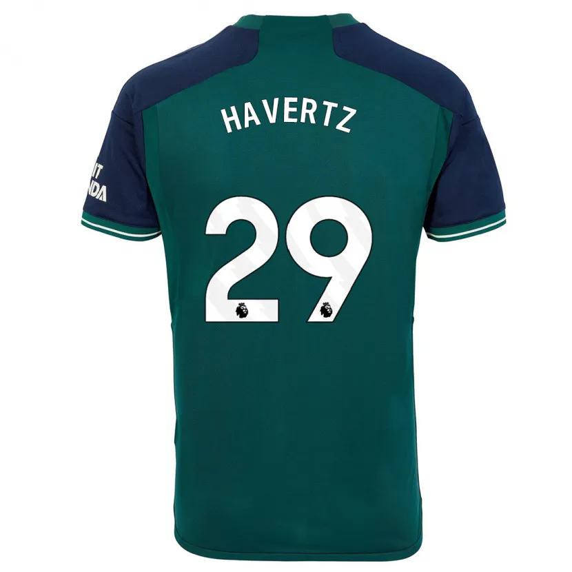 Danxen Hombre Camiseta Kai Havertz #29 Verde Equipación Tercera 2023/24 La Camisa