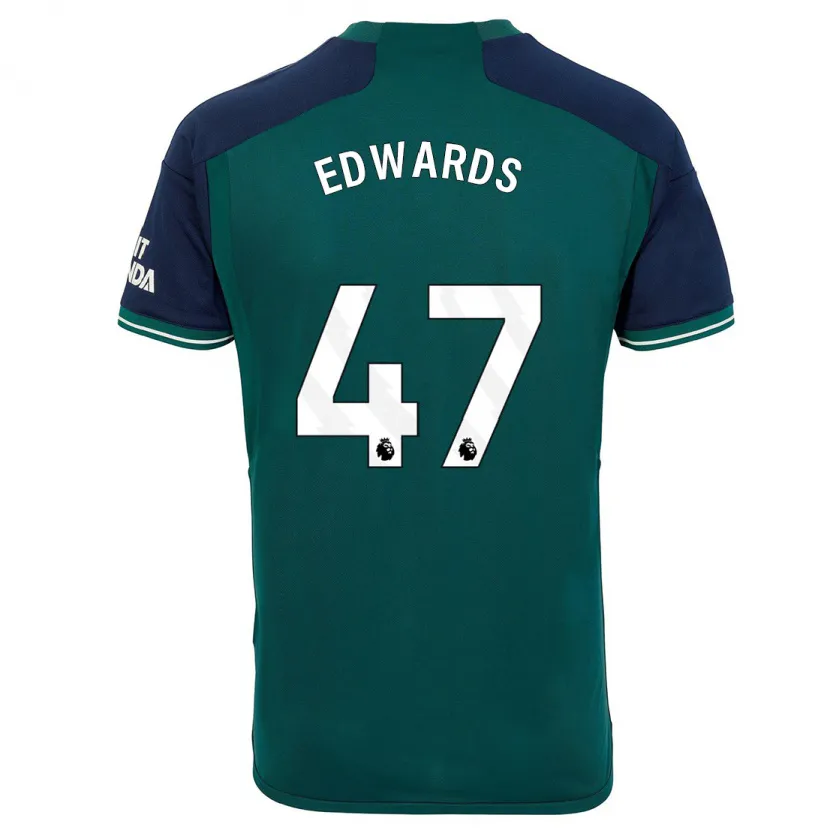 Danxen Hombre Camiseta Khayon Edwards #47 Verde Equipación Tercera 2023/24 La Camisa