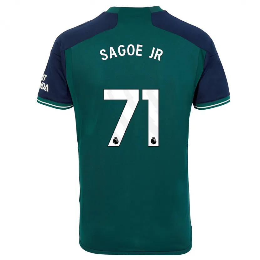 Danxen Hombre Camiseta Charles Sagoe Jr #71 Verde Equipación Tercera 2023/24 La Camisa