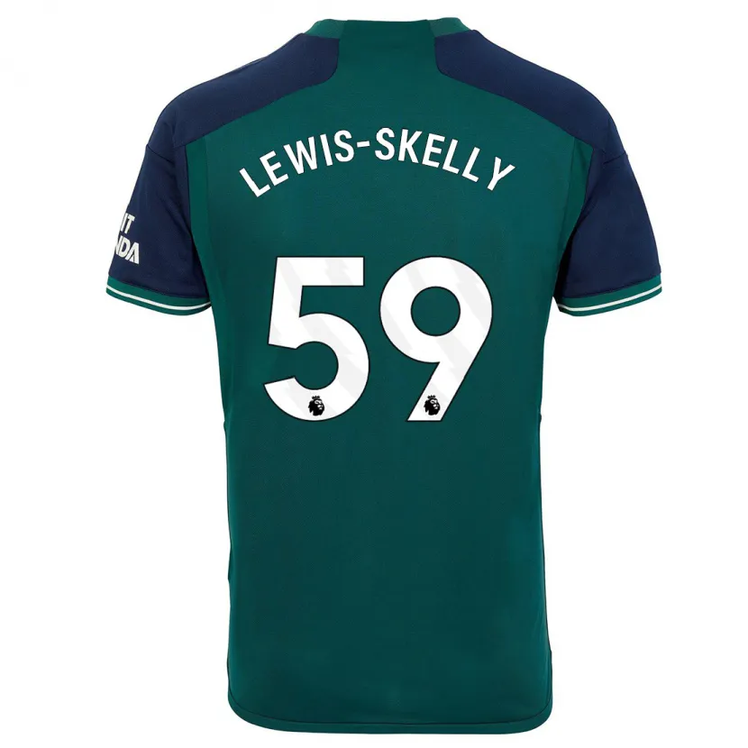 Danxen Hombre Camiseta Myles Lewis-Skelly #59 Verde Equipación Tercera 2023/24 La Camisa