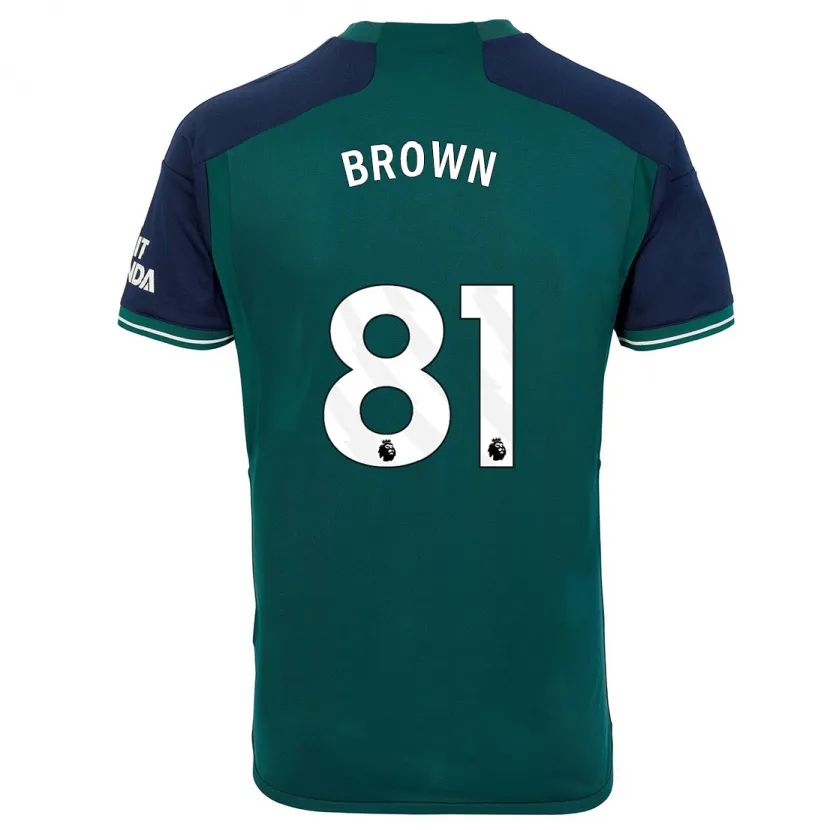 Danxen Hombre Camiseta Luis Brown #81 Verde Equipación Tercera 2023/24 La Camisa