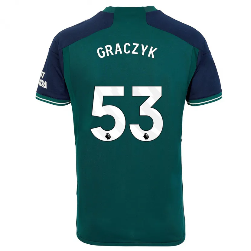 Danxen Hombre Camiseta Hubert Graczyk #53 Verde Equipación Tercera 2023/24 La Camisa