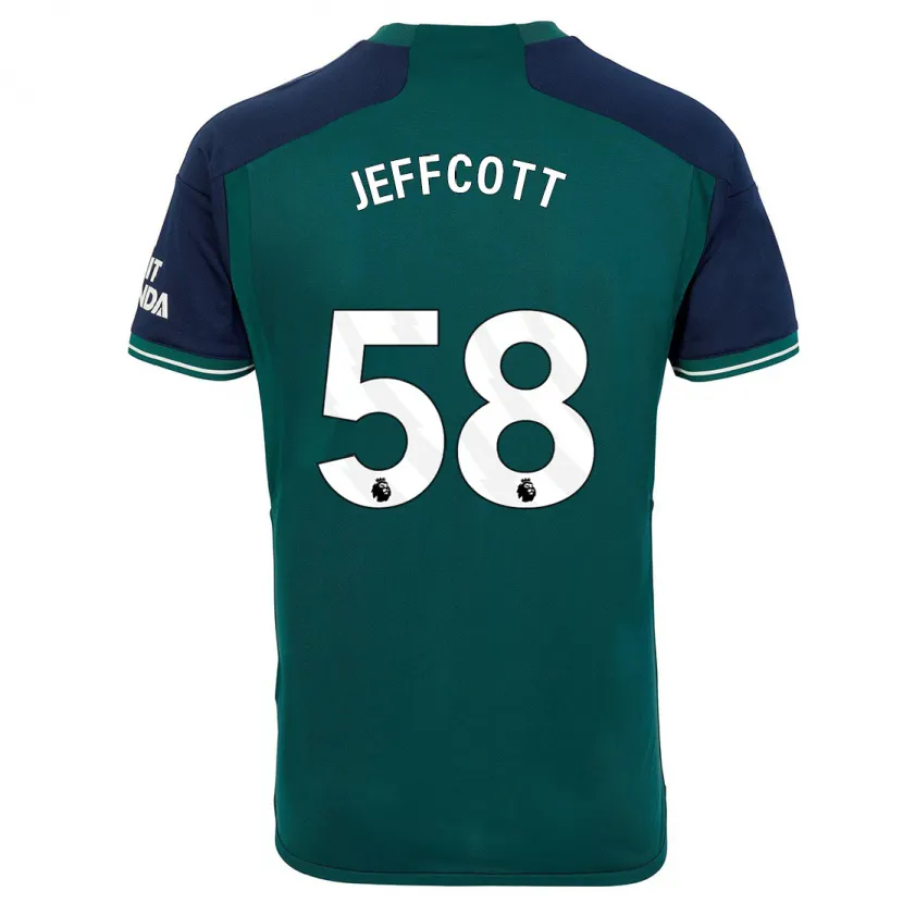 Danxen Hombre Camiseta Henry Jeffcott #58 Verde Equipación Tercera 2023/24 La Camisa