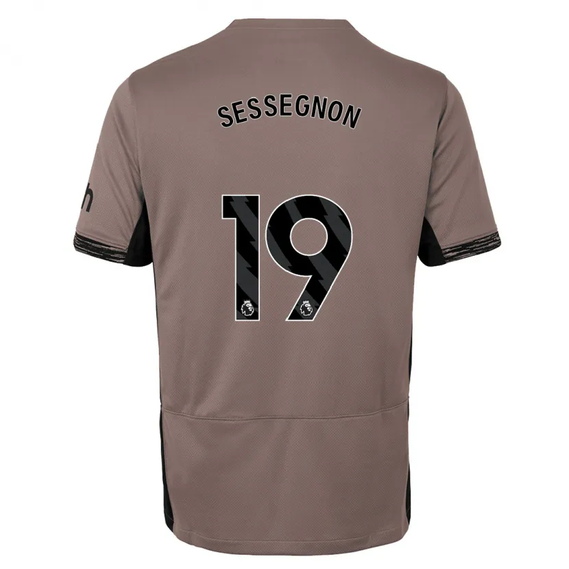 Danxen Hombre Camiseta Ryan Sessegnon #19 Beige Obscuro Equipación Tercera 2023/24 La Camisa