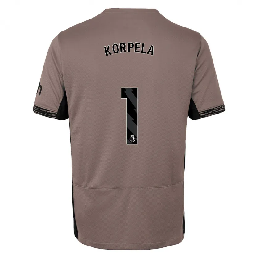 Danxen Hombre Camiseta Tinja-Riikka Korpela #1 Beige Obscuro Equipación Tercera 2023/24 La Camisa