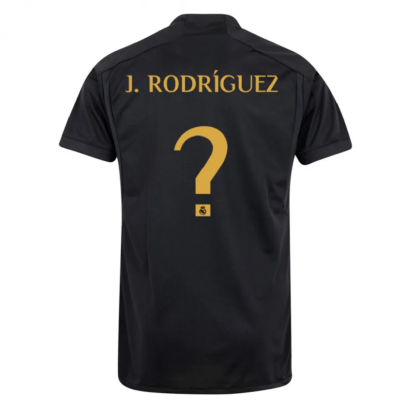 Danxen Hombre Camiseta Juan Rodríguez #0 Negro Equipación Tercera 2023/24 La Camisa