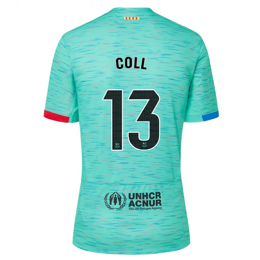 Danxen Hombre Camiseta Cata Coll #13 Aguamarina Clara Equipación Tercera 2023/24 La Camisa