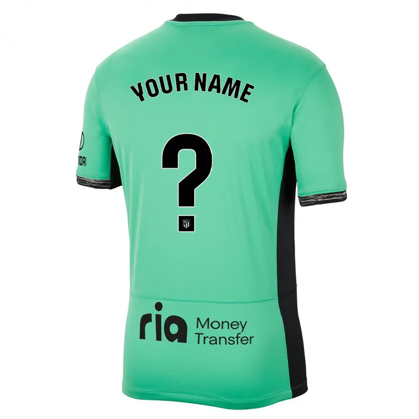 Danxen Hombre Camiseta Su Nombre #0 Primavera Verde Equipación Tercera 2023/24 La Camisa