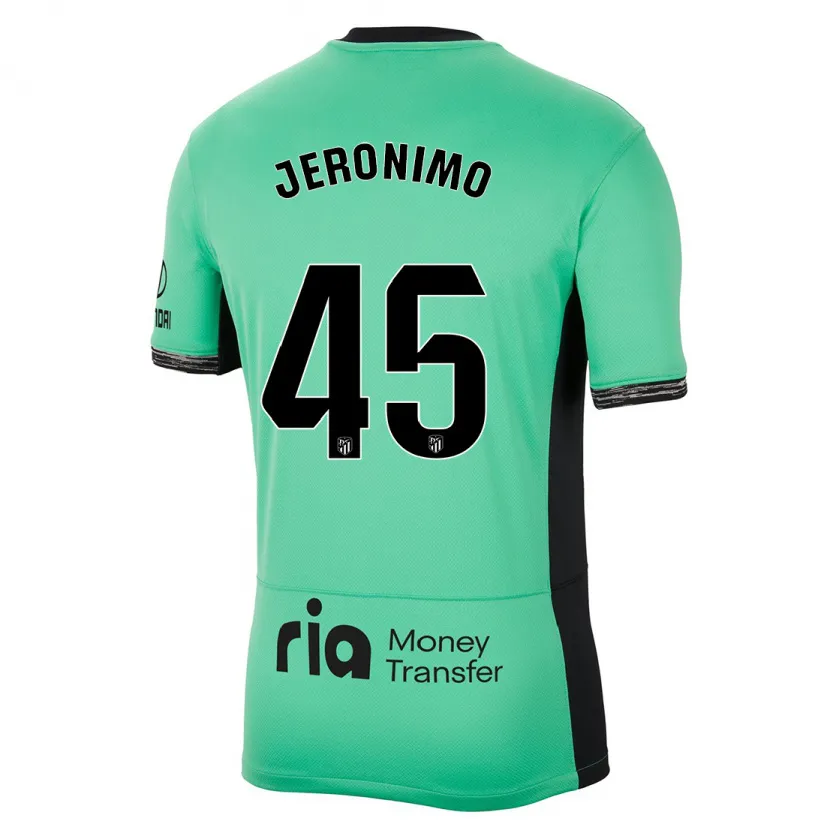 Danxen Hombre Camiseta Isaiah Jeronimo #45 Primavera Verde Equipación Tercera 2023/24 La Camisa