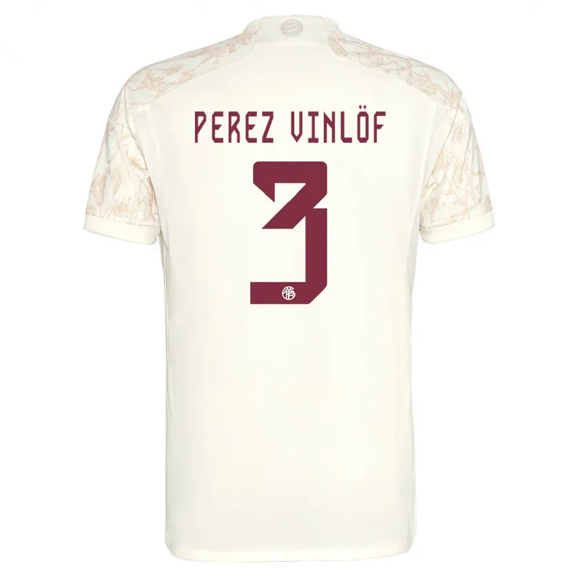 Danxen Hombre Camiseta Matteo Perez Vinlöf #3 Blanquecino Equipación Tercera 2023/24 La Camisa