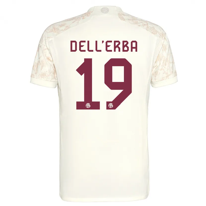 Danxen Hombre Camiseta Davide Dell'erba #19 Blanquecino Equipación Tercera 2023/24 La Camisa