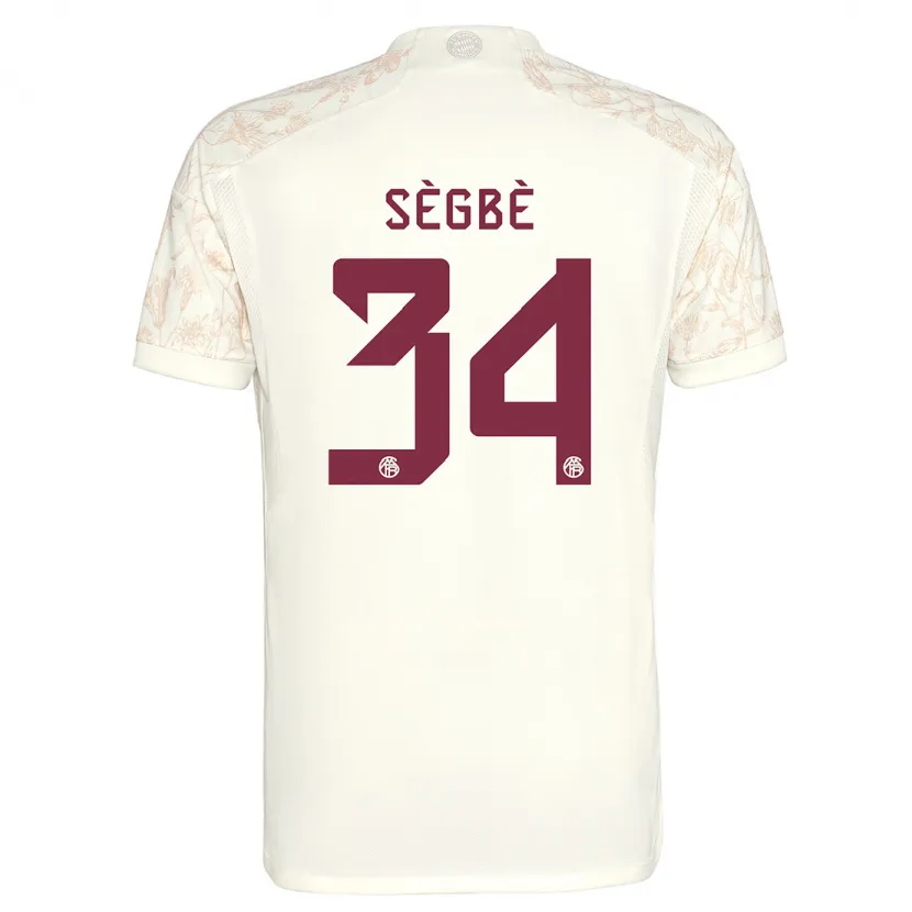 Danxen Hombre Camiseta Désiré Sègbè #34 Blanquecino Equipación Tercera 2023/24 La Camisa