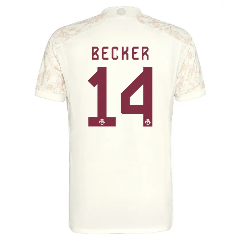 Danxen Hombre Camiseta Lennard Becker #14 Blanquecino Equipación Tercera 2023/24 La Camisa