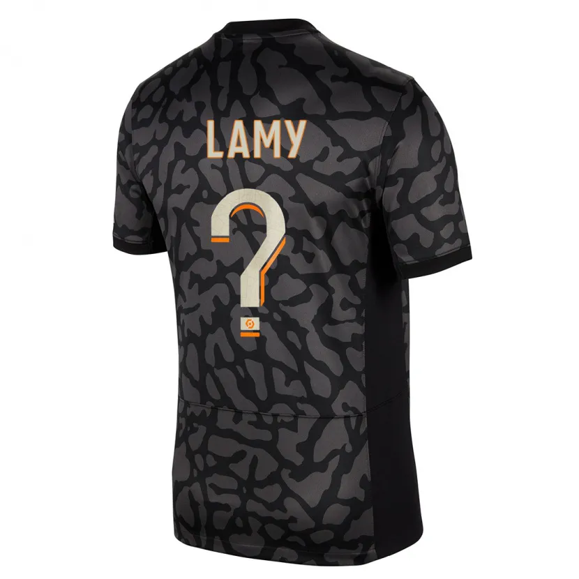 Danxen Hombre Camiseta Hugo Lamy #0 Negro Equipación Tercera 2023/24 La Camisa