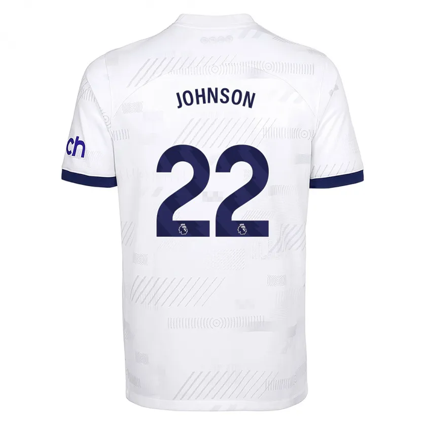 Danxen Mujer Camiseta Brennan Johnson #22 Blanco 1ª Equipación 2023/24 La Camisa