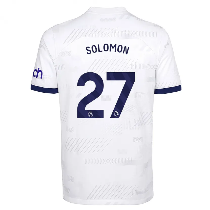 Danxen Mujer Camiseta Manor Solomon #27 Blanco 1ª Equipación 2023/24 La Camisa