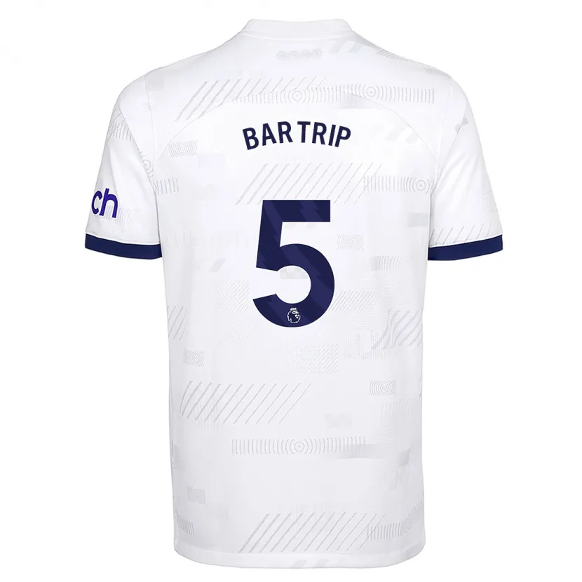 Danxen Mujer Camiseta Molly Bartrip #5 Blanco 1ª Equipación 2023/24 La Camisa