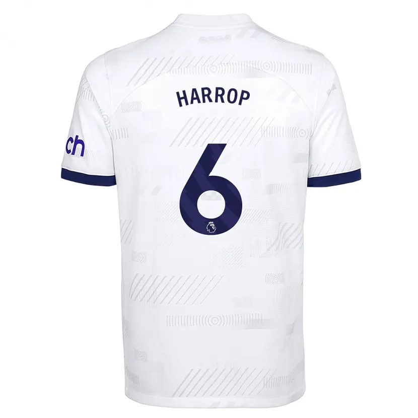 Danxen Mujer Camiseta Kerys Harrop #6 Blanco 1ª Equipación 2023/24 La Camisa