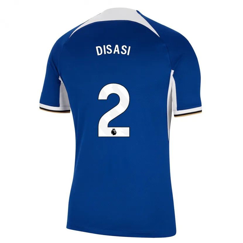 Danxen Mujer Camiseta Axel Disasi #2 Azul 1ª Equipación 2023/24 La Camisa