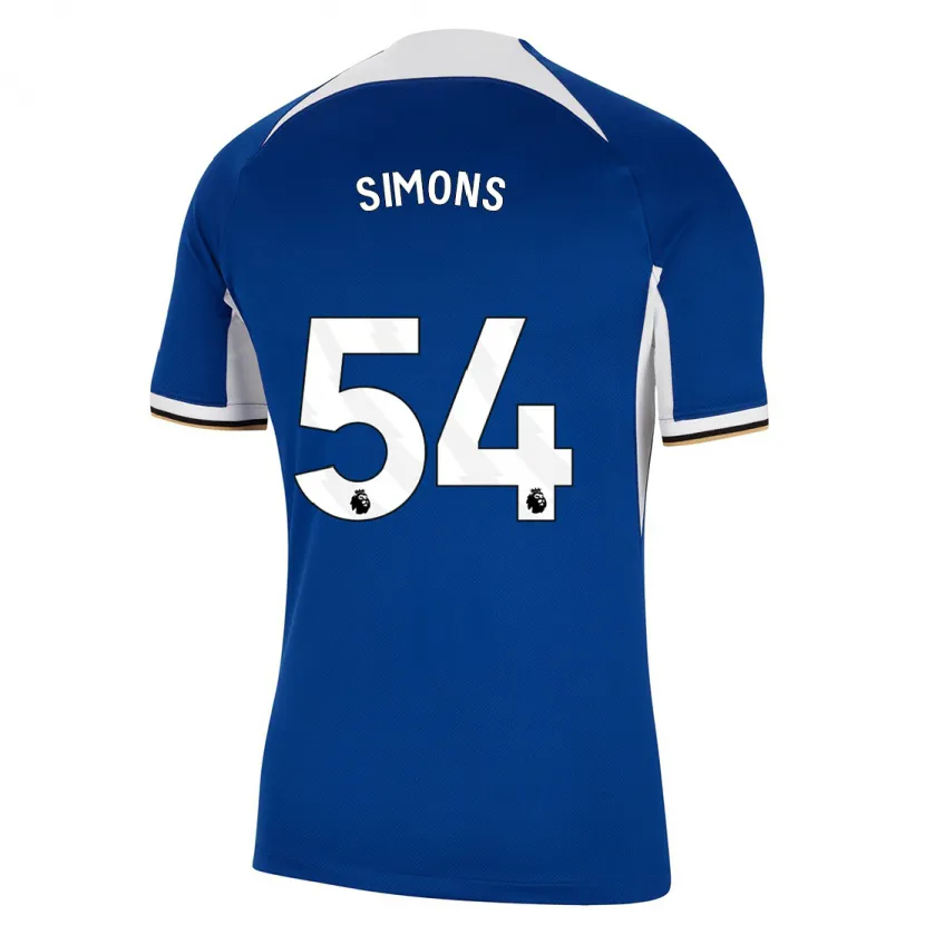 Danxen Mujer Camiseta Xavier Simons #54 Azul 1ª Equipación 2023/24 La Camisa