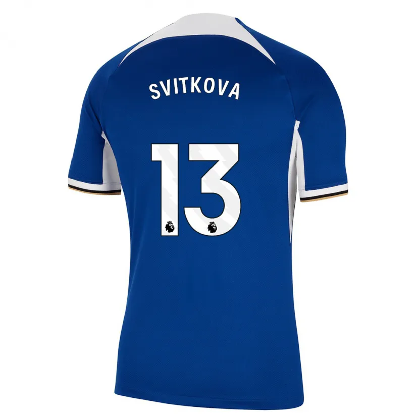 Danxen Mujer Camiseta Katerina Svitkova #13 Azul 1ª Equipación 2023/24 La Camisa