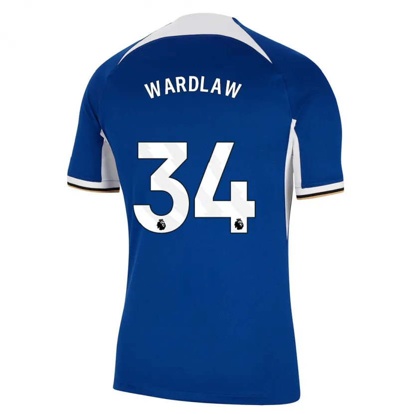 Danxen Mujer Camiseta Charlotte Wardlaw #34 Azul 1ª Equipación 2023/24 La Camisa