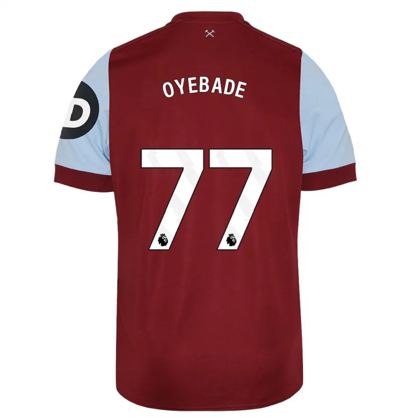 Danxen Mujer Camiseta Rayan Oyebade #77 Granate 1ª Equipación 2023/24 La Camisa