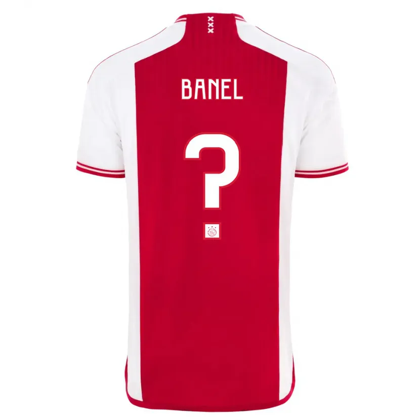 Danxen Mujer Camiseta Jaydon Banel #0 Rojo Blanco 1ª Equipación 2023/24 La Camisa